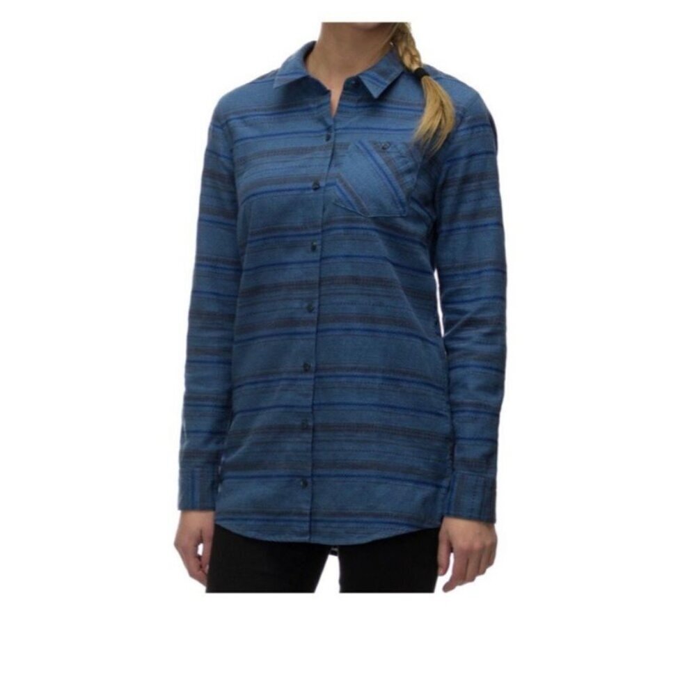 Patagonia Womens Medium Aspen Forest Tunic Button Up Organic Cotton Medium
